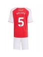 Billige Arsenal Piero Hincapie #5 Hjemmedraktsett Barn 2025-26 Kortermet (+ Korte bukser)